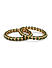 Set of 2 Emerald Gold Plated Bangles