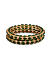 Set of 2 Emerald Gold Plated Bangles