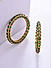 Set of 2 Emerald Gold Plated Bangles