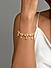 Purple Stones American Diamond Gold Plated Floral Wraparound Bracelet