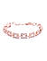 American Diamond Rose Gold Pated Linked Wrapround Bracelet