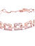 American Diamond Rose Gold Pated Linked Wrapround Bracelet