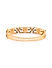 American Diamond Sapphire Gold Plated Floral Bangle-Style Bangle