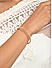 American Diamond Rose Gold Plated Bangle-Style Bracelet