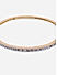 American Diamond Rose Gold Plated Bangle-Style Bracelet