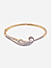 American Diamond Pearl Gold Plated Bangle-Style Bracelet