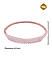 American Diamond Rose Gold Plated Bangle-Style Bracelet