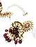 Fida Ethnic Ethnic Gold Plated Rani Pink Beads Kundan Pearl Jhumka Earring for Women