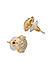 Stones Gold Plated Spherical Stud Earring