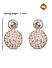 Stones Rose Gold Plated Spherical Stud Earring