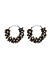 FIDA Ethnic Silver Plated  Beaded Drop Earring for Women