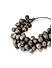 FIDA Ethnic Silver Plated  Beaded Drop Earring for Women