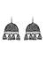 Fida Ethnic Silver Plated Afghni Drop Hook Earrings For Women