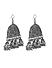 Fida Ethnic Silver Plated Afghni Drop Hook Earrings For Women