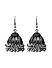 Fida Oxidised Silver Plated Classic Jhumka For Women