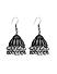 Fida Oxidised Silver Plated Classic Jhumka For Women