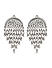 Fida Ethnic Silver Plated Oxidised Ghungroo Waterfall Drop Earring For Women