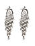 Fida Ethnic Silver Plated Oxidised Ghungroo Waterfall Drop Earring For Women