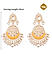 Pastel Yellow Kundan Pearls Gold Plated Meenakari Chandbali Earing