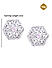 American Diamond Baby Pink Stone Silver Plated Floral Stud Earring