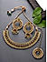 Stones Beads Gold Plated Jewellery Set with Maangtikka