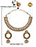 Stones Beads Gold Plated Jewellery Set with Maangtikka