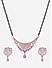 American Diamond Rose Gold Plated Mangalsutra Set