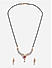 American Diamond Ruby Gold Plated Mangalsutra Set