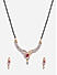 American Diamond Ruby Gold Plated Mangalsutra Set