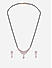 American Diamond Rose Gold Plated Floral Mangalsutra Set