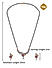 American Diamond Ruby Gold Plated Mangalsutra Set