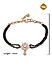 American Diamond Gold Plated Floral Mangalsutra Bracelet