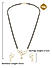 American Diamond Kundan Gold Plated Floral Mangalsutra Set