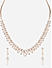 American Diamond Rose Gold Plated Contemporary Jewellery Set