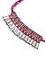 Fida Ethnic Oxidised Pink & Silver Beaded Choker Necklace for Women