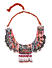 Multicolor Beads Silver Plated Oxidised Statament Necklace