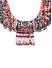 Multicolor Beads Silver Plated Oxidised Statament Necklace