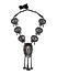 Ghungroo Silver Plated Oxidised Statement Necklace