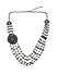 Fida Ethnic Oxidised Silver Floral Multi Layer Beaded jewelry Set For Women