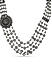 Fida Ethnic Oxidised Silver Floral Multi Layer Beaded jewelry Set For Women