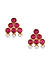 Ruby Beads Gold Plated Layered Jewellery Set