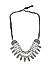 Fida Ethnic Traditional Oxidised Silver Multi Layer Silver Beaded Peacocock Embossed Charm Choker Necklace