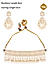 Kundan Pearls Gold Plated Geometric Choker Set