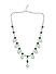 Fida Silver-Plated Green Stone Studded Jewellery Set for women