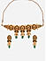 Emerald Pearls Gold Plated Floral Rajwadi Choker Set