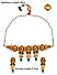 Emerald Pearls Gold Plated Floral Rajwadi Choker Set