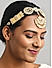 Fida ethnic Traditional Gold Plated Pearl Kundan Maang Tikka for Women