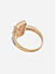 American Diamond Gold Plated Engagement Ring