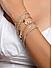 Toniq Classic Gold Plated stack Bracelet For Women