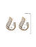 ToniQ Stylish Gold Plated Pearl Stud Earring for Women